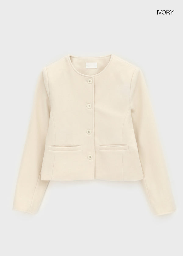 Ovni Button Collarless Jacket