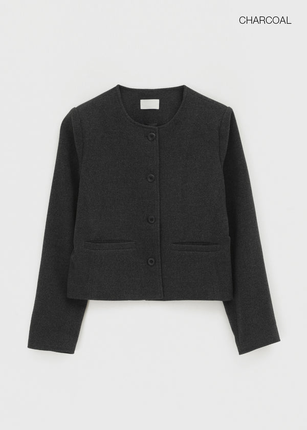 Ovni Button Collarless Jacket