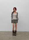 Kiul Heathered Hooded Cardigan