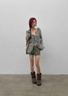 Kiul Heathered Hooded Cardigan