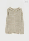 Kiul Heathered Hooded Cardigan