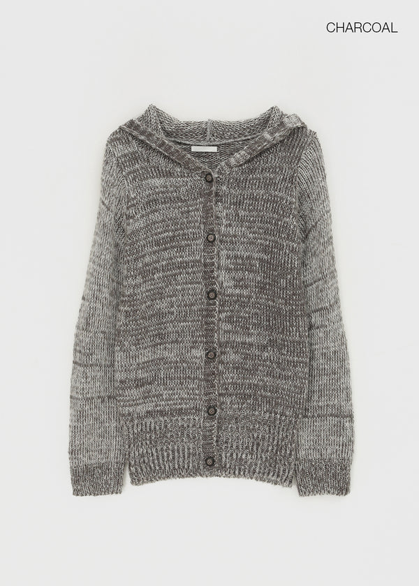 Kiul Heathered Hooded Cardigan