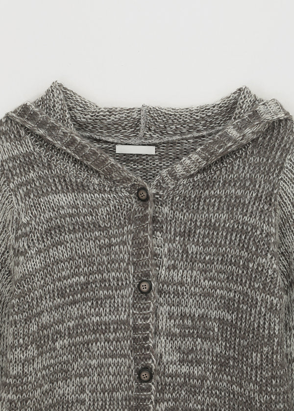 Kiul Heathered Hooded Cardigan