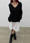 Tutor flat slouch long boots