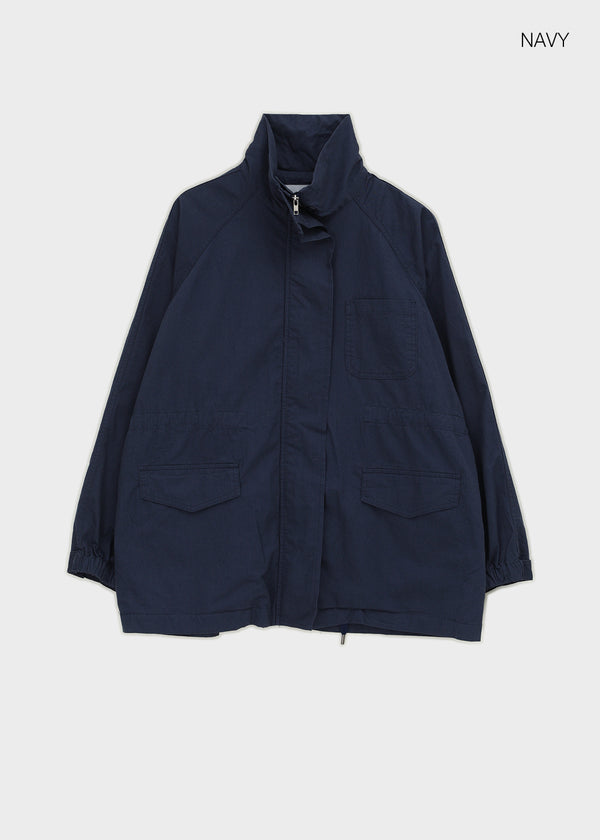 Brizzle high-neck field jacket