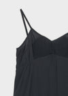 Kia Pintuck Sleeveless Long Dress