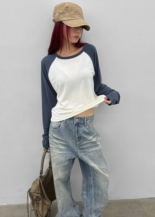 Toy Soft Raglan Long Sleeve Tee