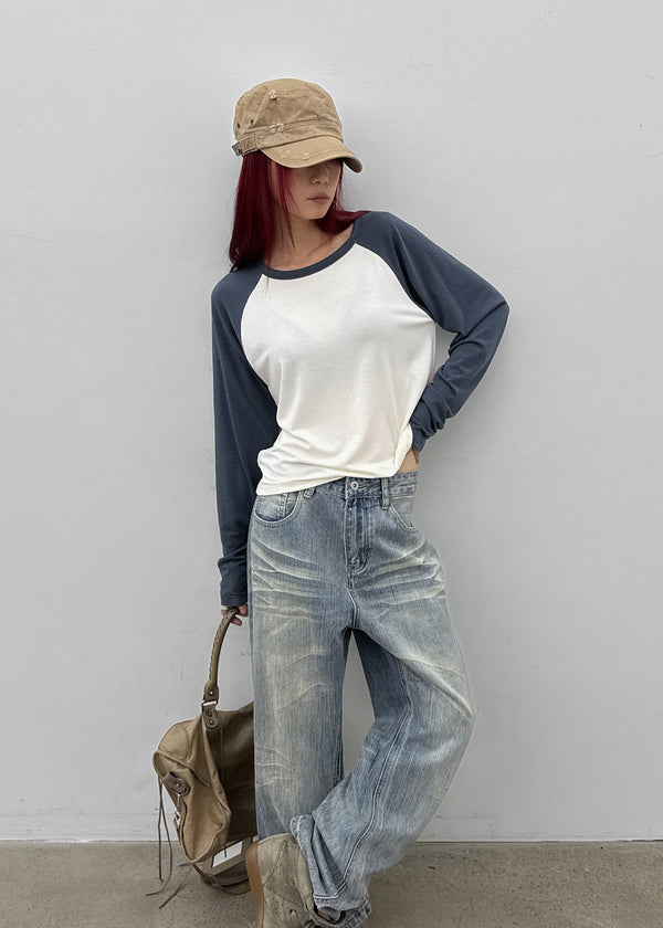 Toy Soft Raglan Long Sleeve Tee