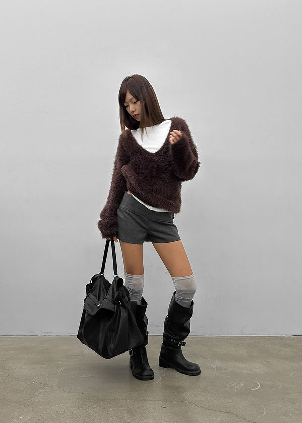 Epitome Low-waist Button Cut Shorts