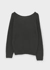 Cowlong Deep U-Neck Wool Knit