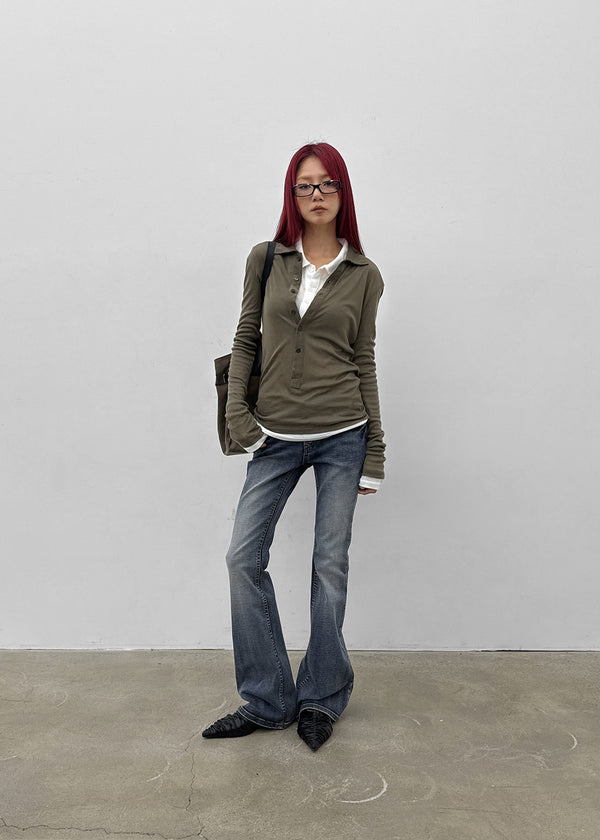 Toa Washed Bootcut Denim Pants
