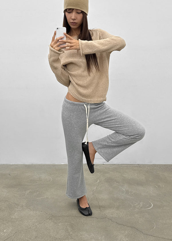Adver Loose Fit Boat Neck Knit