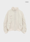 Rondy Shirred Bomber Jacket