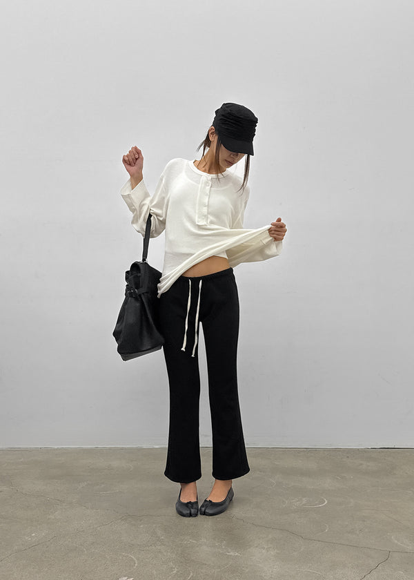 Segman Henley neck wool knit