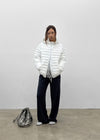 (UNISEX) Cork Two-Way Wellon Lightweight Padded Jacket