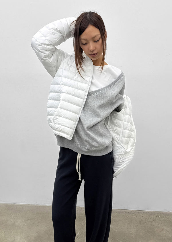 (UNISEX) Cork Two-Way Wellon Lightweight Padded Jacket