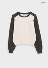 Snake color-block raglan knit