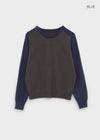 Snake color-block raglan knit