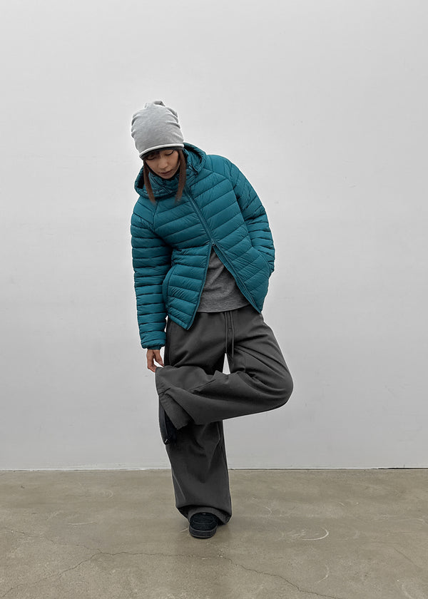 (UNISEX) Cork Two-Way Wellon Lightweight Padded Jacket