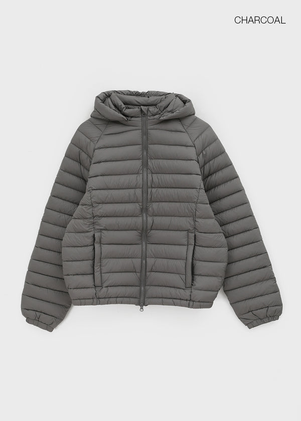 (UNISEX) Cork Two-Way Wellon Lightweight Padded Jacket