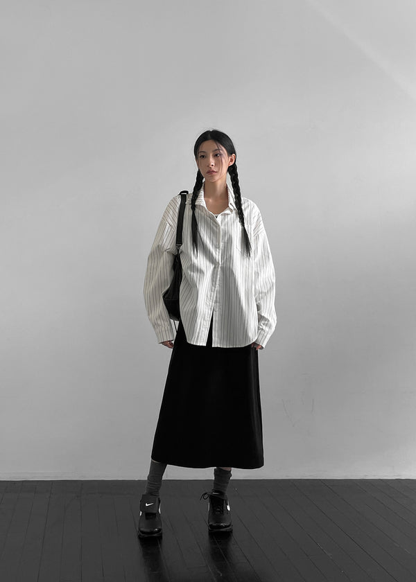 Obhi Stripe Overfit Shirt