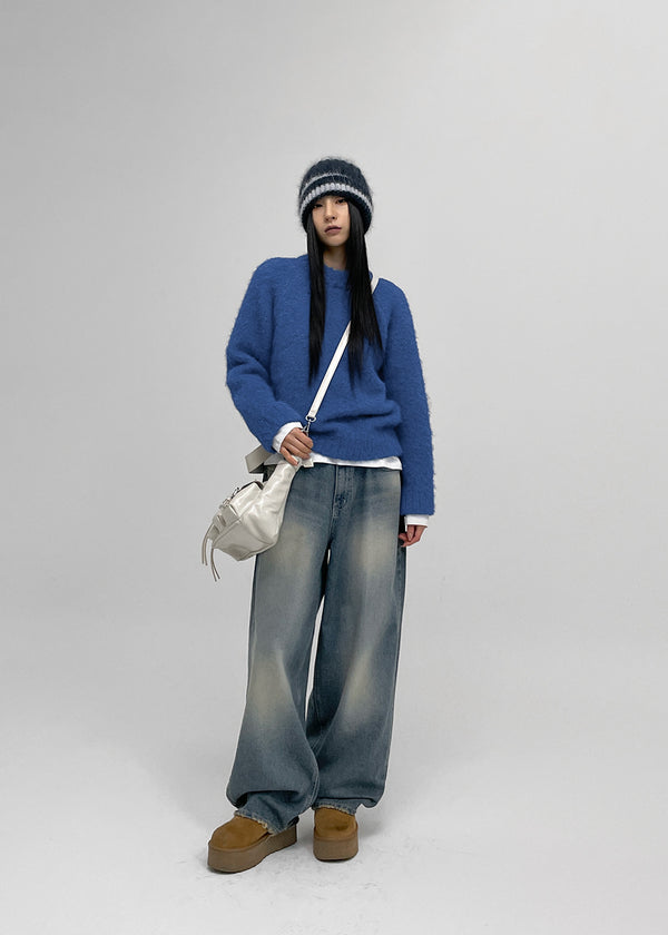 Wirachu 口袋寬鬆牛仔褲