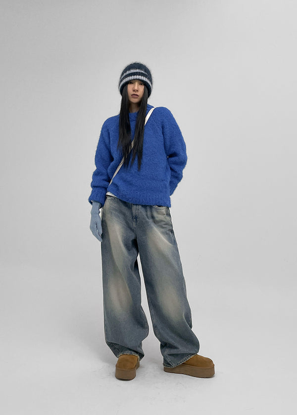 Wirachu 口袋寬鬆牛仔褲