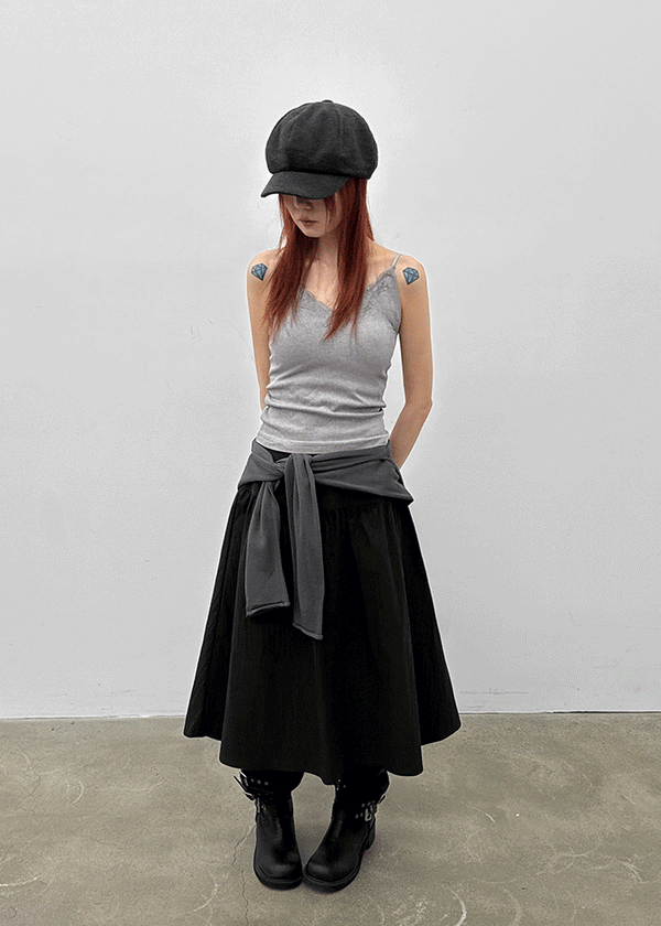 Lopopo Race Ribbed Sleeveless (Built-in Cap)