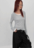 Suki Layered Tencel Long Sleeve T-shirt (30% Wool)