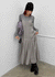 Kia Pintuck Sleeveless Long Dress