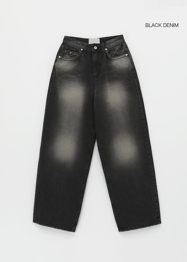 Wirachu 口袋寬鬆牛仔褲