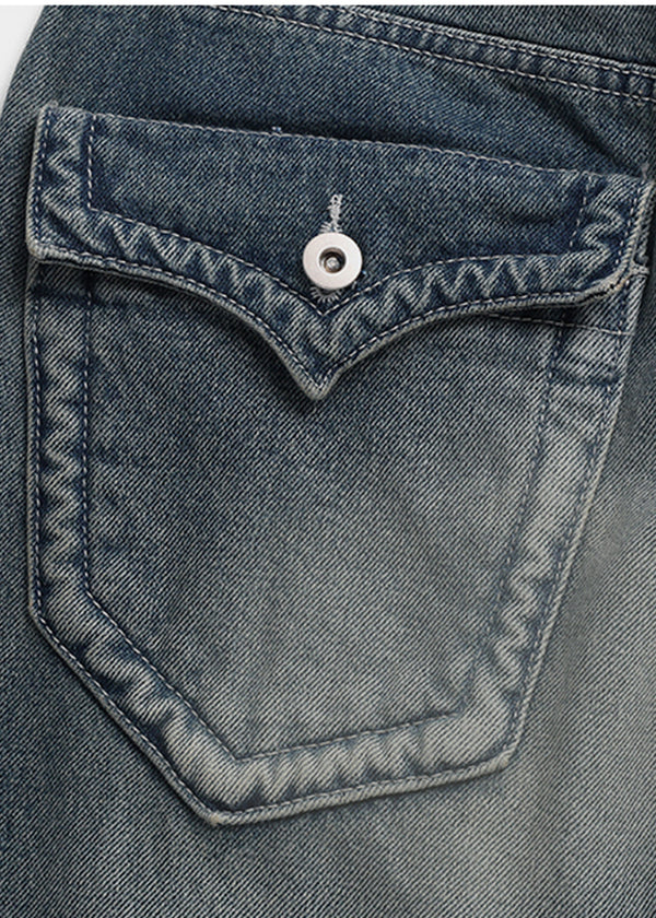 Wirachu 口袋寬鬆牛仔褲