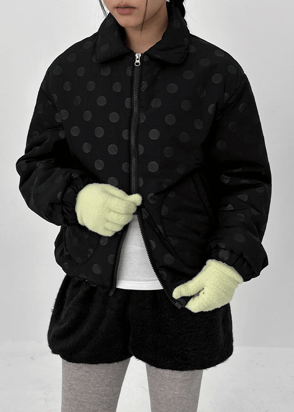 Chicoco Dot Two-way Bomber Jacket (3 Oz)