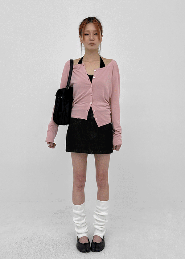 Stanette Button Round Cardigan