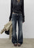 Baddie Low Washed Bootcut Denim Pants