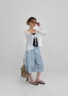 Rivets Knit Linen Cardigan