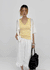Cle Strap Linen Short Sleeve Cardigan
