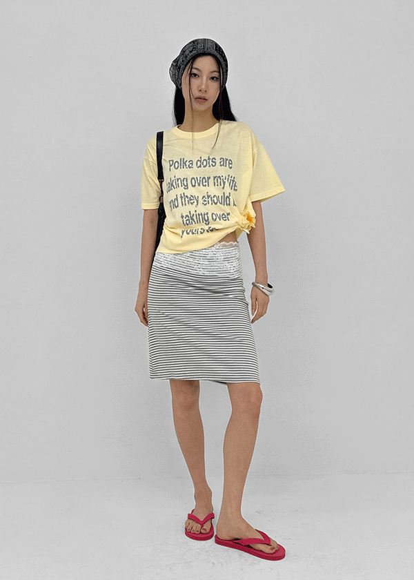 Bones Lace Midi Skirt