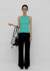 Roavo Boat Neck Sleeveless