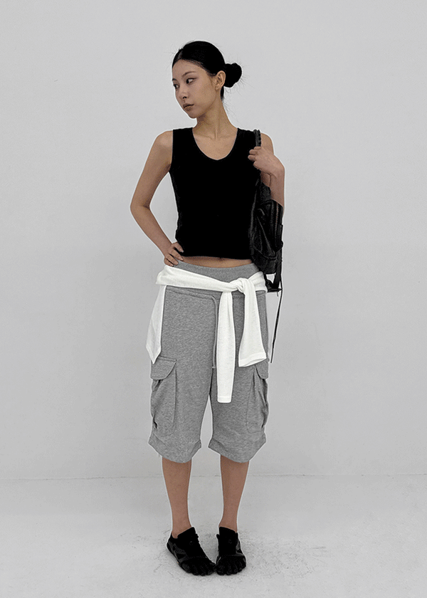 Poet Folding Cargo Bermuda Shorts