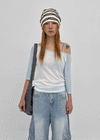 Famildi Off-shoulder Raglan Sleeveless Tee