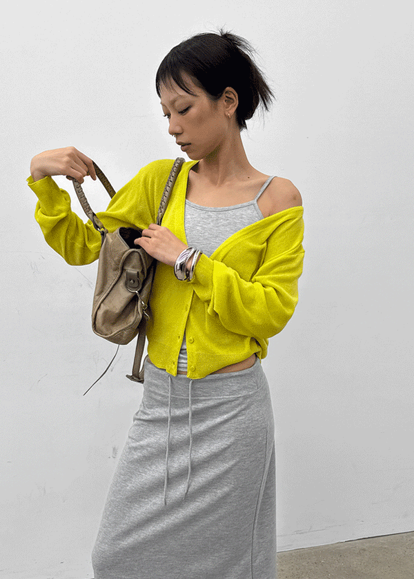 Poliner Deep V-neck Cardigan