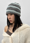 Delph Wave Three-tone Wool Knit Beanie