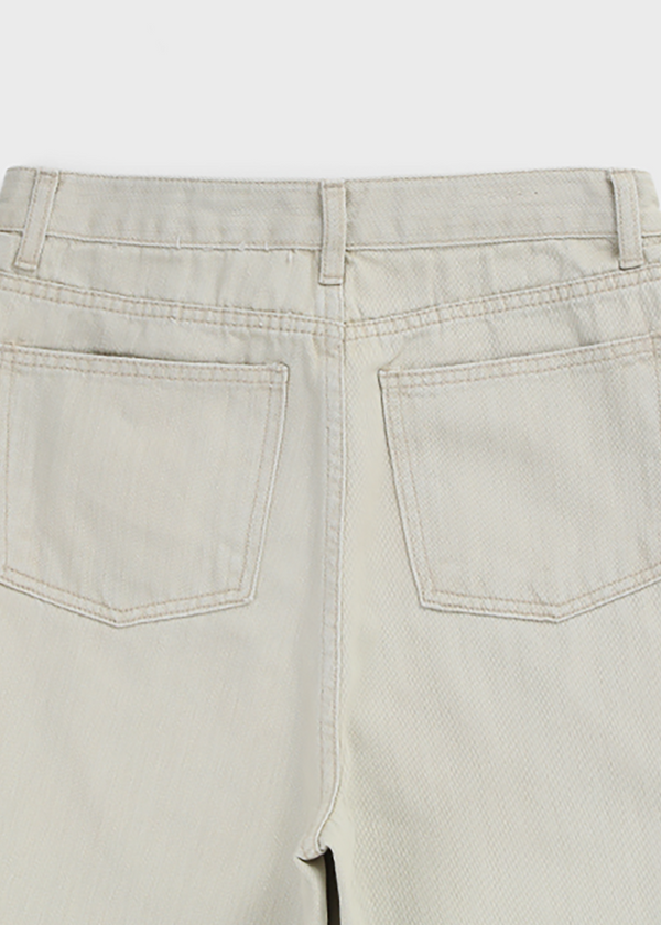 跑牆寬鬆折疊棉褲