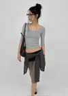 Colpo Rounded U-neck Sleeveless Tee