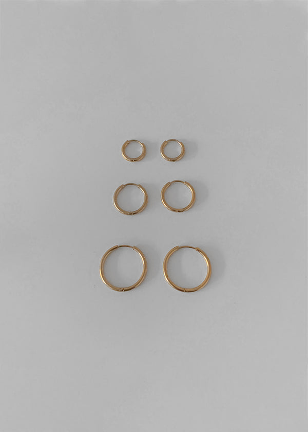 外科鋼環形耳環