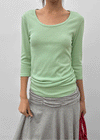 Oberlin U-neck Long 7/8 Sleeve Tee