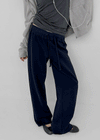 Anomal Cut Wide Elastic Pants