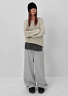 Otto Patch Check Color Block Banding Pants