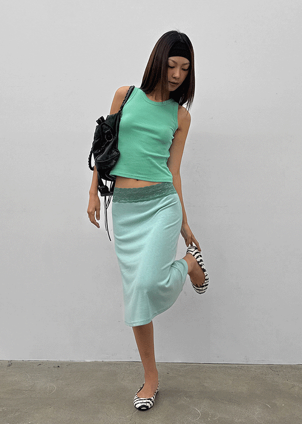 Vener ribbed sleeveless